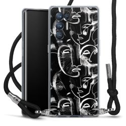 Carry Case Transparent Fabric black/silver