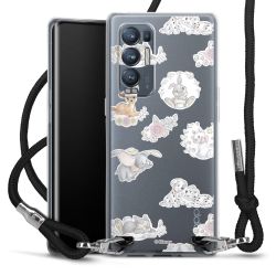 New Carry Case Transparent Stoff schwarz/silber