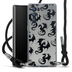 New Carry Case Transparent Stoff schwarz/silber