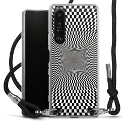 Carry Case Transparent Fabric black/silver