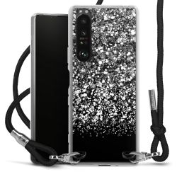 Carry Case Transparent Fabric black/silver