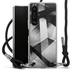 Carry Case Transparent Fabric black/silver