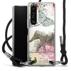 Carry Case Transparent Fabric black/silver