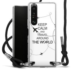 Carry Case Transparent Fabric black/silver