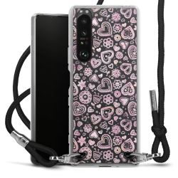 Carry Case Transparent Fabric black/silver