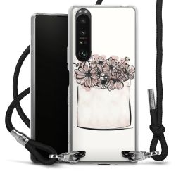 Carry Case Transparent Fabric black/silver