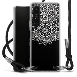 Carry Case Transparent Fabric black/silver