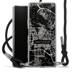 Carry Case Transparent Fabric black/silver