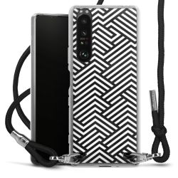 Carry Case Transparent Fabric black/silver