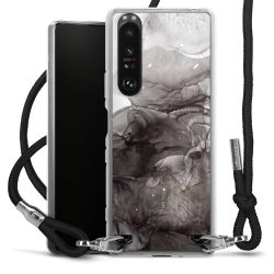 Carry Case Transparent Fabric black/silver