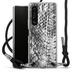 Carry Case Transparent Fabric black/silver