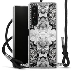 Carry Case Transparent Fabric black/silver