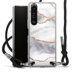 Carry Case Transparent Fabric black/silver