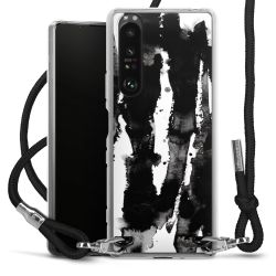 Carry Case Transparent Fabric black/silver