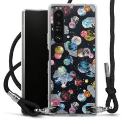 Carry Case Transparent Fabric black/silver