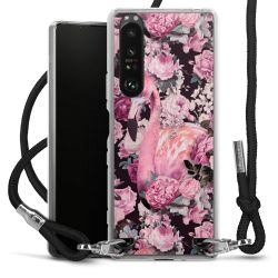 Carry Case Transparent Fabric black/silver