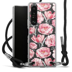 Carry Case Transparent Fabric black/silver