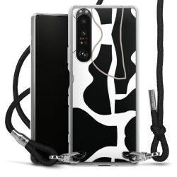 Carry Case Transparent Fabric black/silver