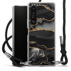 Carry Case Transparent Fabric black/silver