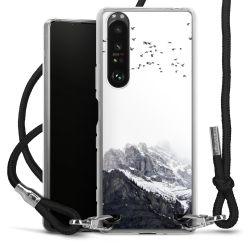 Carry Case Transparent Fabric black/silver