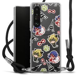 Carry Case Transparent Fabric black/silver