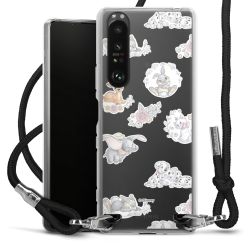 New Carry Case Transparent Stoff schwarz/silber