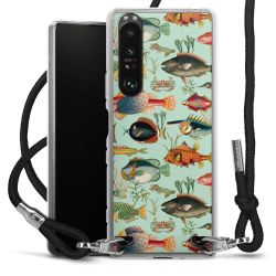 New Carry Case Transparent Stoff schwarz/silber