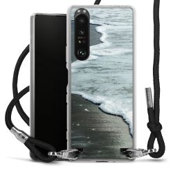 New Carry Case Transparent Stoff schwarz/silber