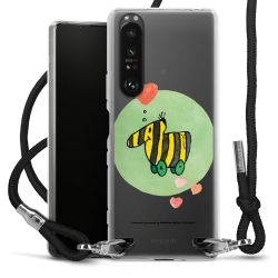 New Carry Case Transparent Stoff schwarz/silber