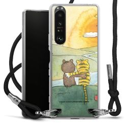 New Carry Case Transparent Stoff schwarz/silber