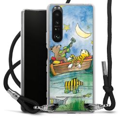 New Carry Case Transparent Stoff schwarz/silber