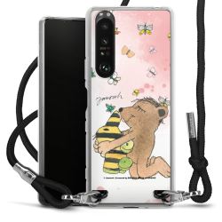 New Carry Case Transparent Stoff schwarz/silber