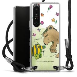 New Carry Case Transparent Stoff schwarz/silber