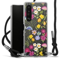 New Carry Case Transparent Stoff schwarz/silber