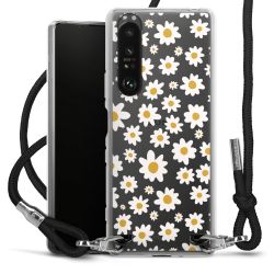 New Carry Case Transparent Stoff schwarz/silber