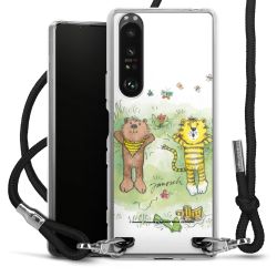 New Carry Case Transparent Stoff schwarz/silber