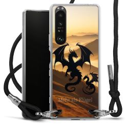 New Carry Case Transparent Stoff schwarz/silber