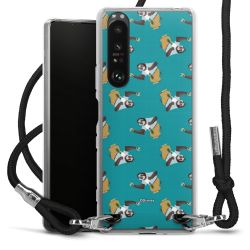 New Carry Case Transparent Stoff schwarz/silber