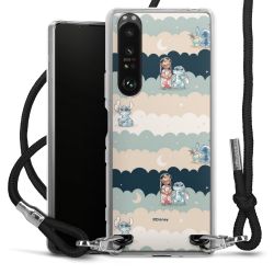 New Carry Case Transparent Stoff schwarz/silber