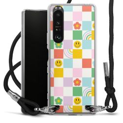 New Carry Case Transparent Stoff schwarz/silber