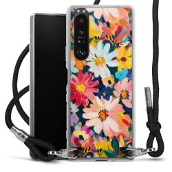 New Carry Case Transparent Stoff schwarz/silber