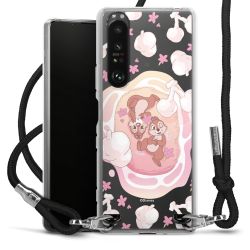 New Carry Case Transparent Stoff schwarz/silber