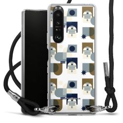 New Carry Case Transparent Stoff schwarz/silber