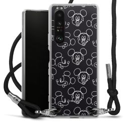 New Carry Case Transparent Stoff schwarz/silber