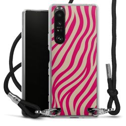 New Carry Case Transparent Stoff schwarz/silber