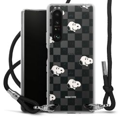 New Carry Case Transparent Stoff schwarz/silber