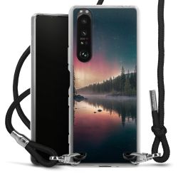 New Carry Case Transparent Stoff schwarz/silber