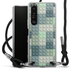 New Carry Case Transparent Stoff schwarz/silber