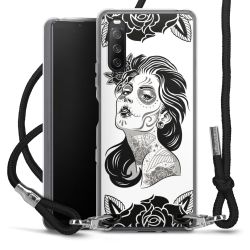 Carry Case Transparent Fabric black/silver