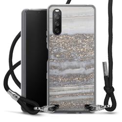 Carry Case Transparent Fabric black/silver